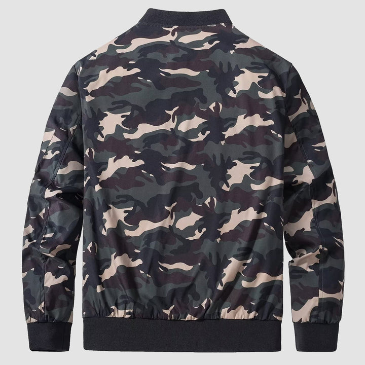 Men's bomber jacket in a bright blue, casual yet striking outerwear for a youthful look