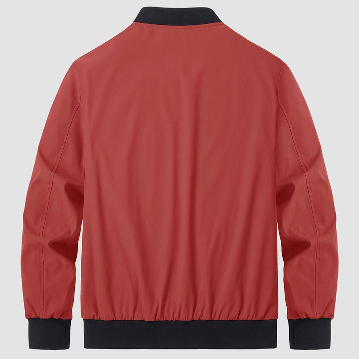 Variety of angles showing a men's lightweight bomber jacket, ideal for casual and modern looks