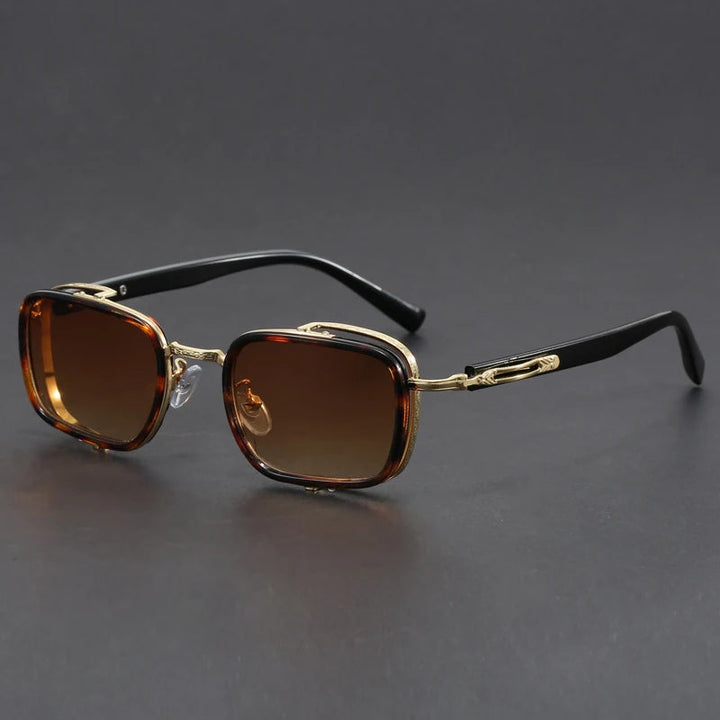 Fashionable men's square frame sunglasses, a stylish accessory for UV protection and a modern look