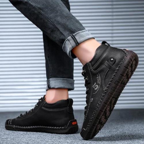 Outdoor men's large size and breathable shoes, orthopedic support, slip-resistant footwear