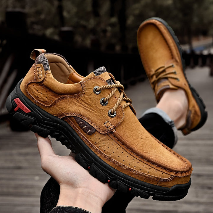 Casual men's orthopedic boots, lace-up design, offering maximum comfort and foot support