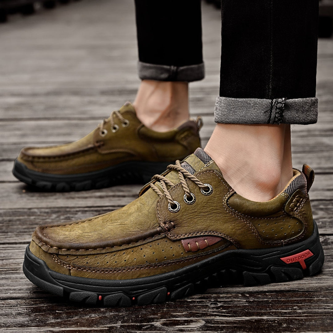 Active Men's orthopedic lace-up boots, providing exceptional comfort and support for outdoor activities