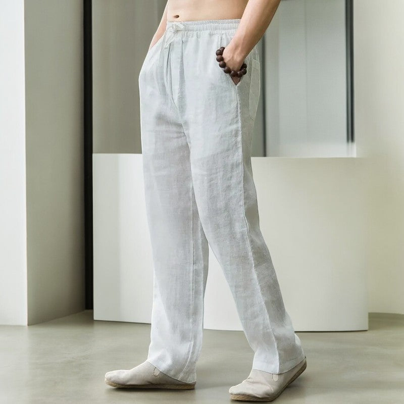 Men's Palmara relaxed fit lounge pants, comfortable & breathable with elastic waist, ideal for summer.