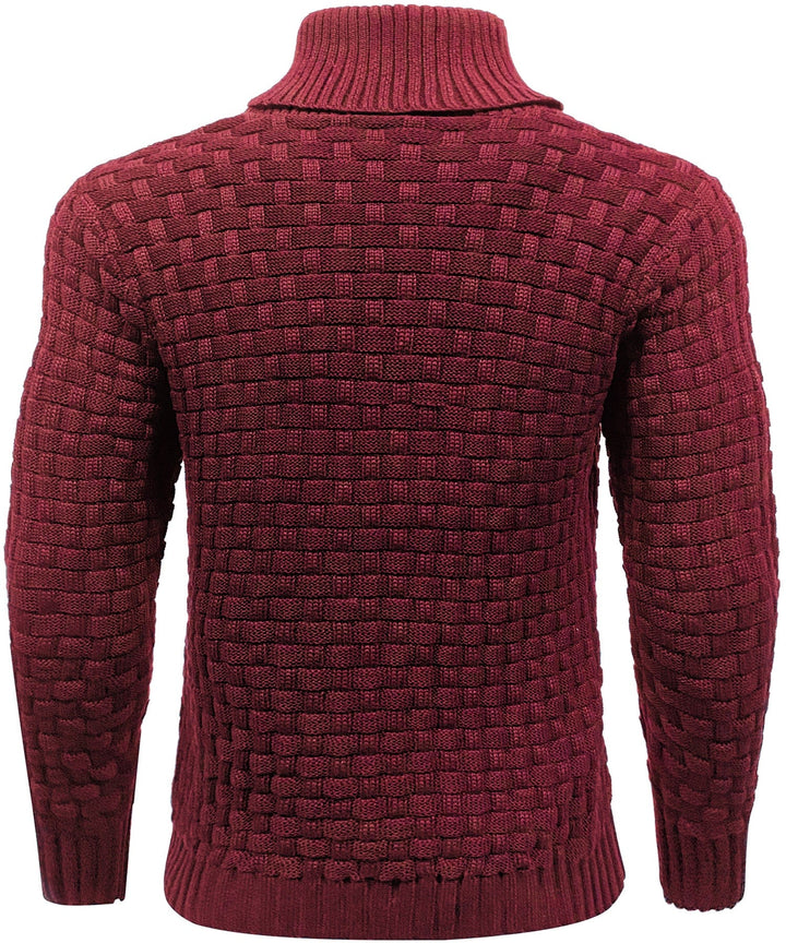 High-quality ribbed knit men's pullover sweater in 'color', a durable long-sleeve top