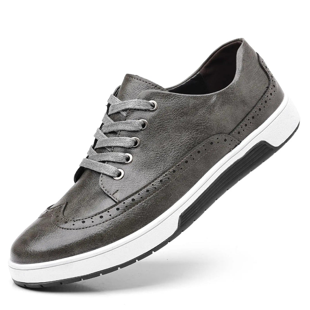 Urban style men's sneakers with brogue detailing, offering both fashion and all-day comfort.