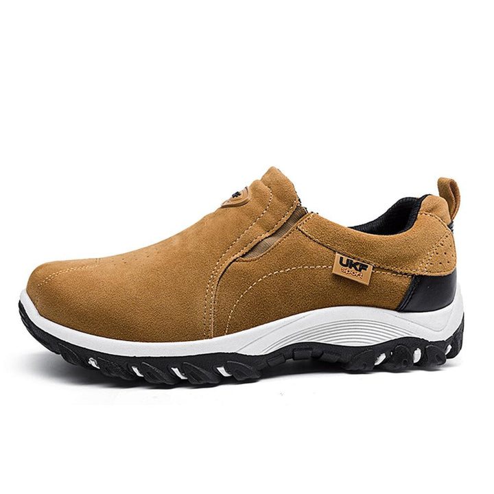 Men's all-season waterproof slip-on footwear, perfect for hiking and everyday casual
