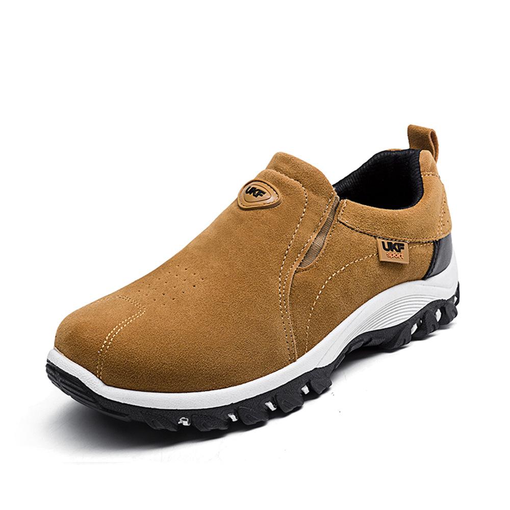 Comfortable men's waterproof slip-on sneakers, perfect for active outdoor lifestyles
