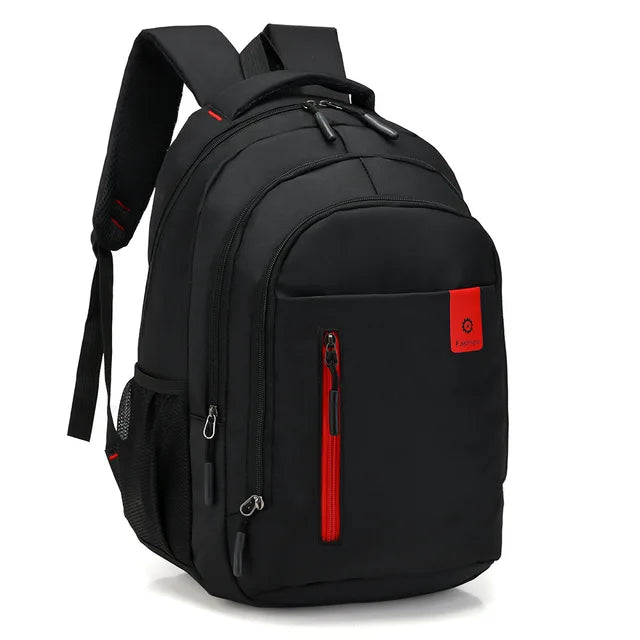 Professional men's laptop backpack, waterproof, durable for business travel & school.