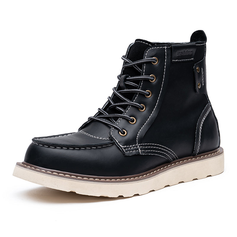 Men's waterproof casual chukka boots in black, an essential item for any man's footwear collection.