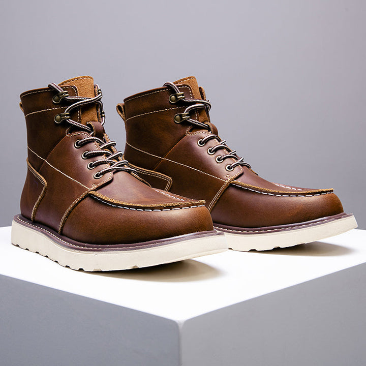 Resilient men's black chukka boots, waterproof and ready for any casual adventure, rain or shine.