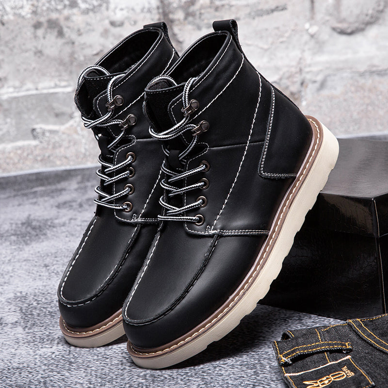 Men's classic black chukka boots, waterproof and versatile, fitting seamlessly into casual wardrobes.