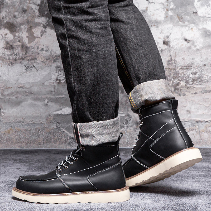 Men's waterproof brown chukka boots, a staple for outdoor enthusiasts, offering casual style.