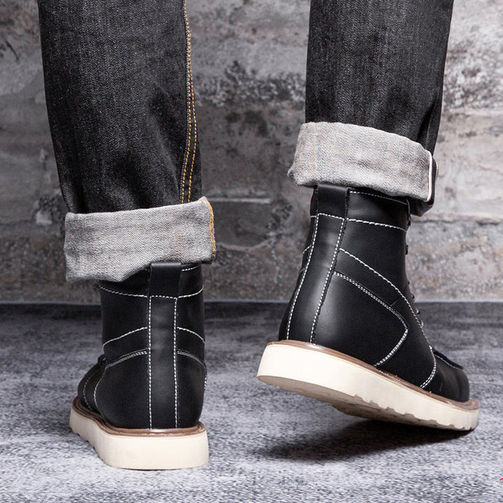 Men's durable brown chukka boots, waterproof and perfect for casual fall and winter fashion.