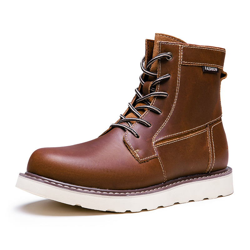 Men's waterproof brown casual chukka boots, great for everyday wear and light adventuring.