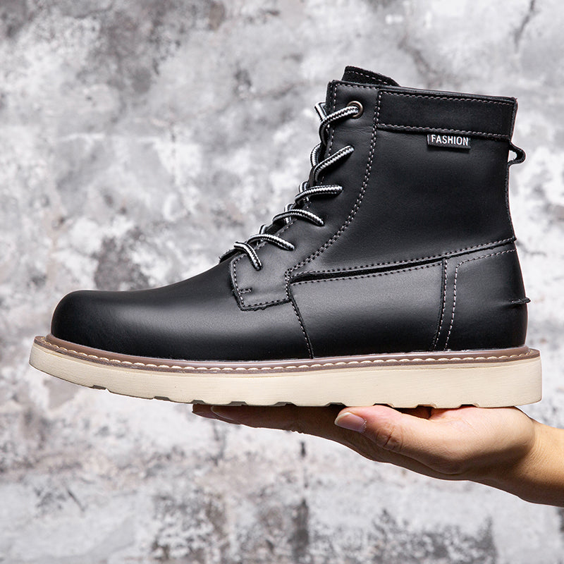 Men's waterproof brown casual chukka boots, providing a robust yet stylish footwear choice.