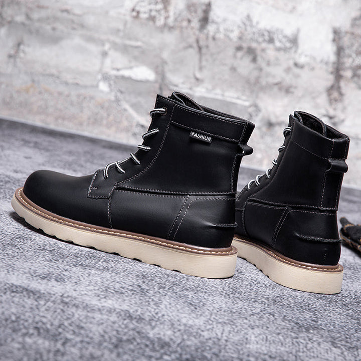 Men's brown waterproof chukka boots, showcasing their ability to complement various casual outfits.