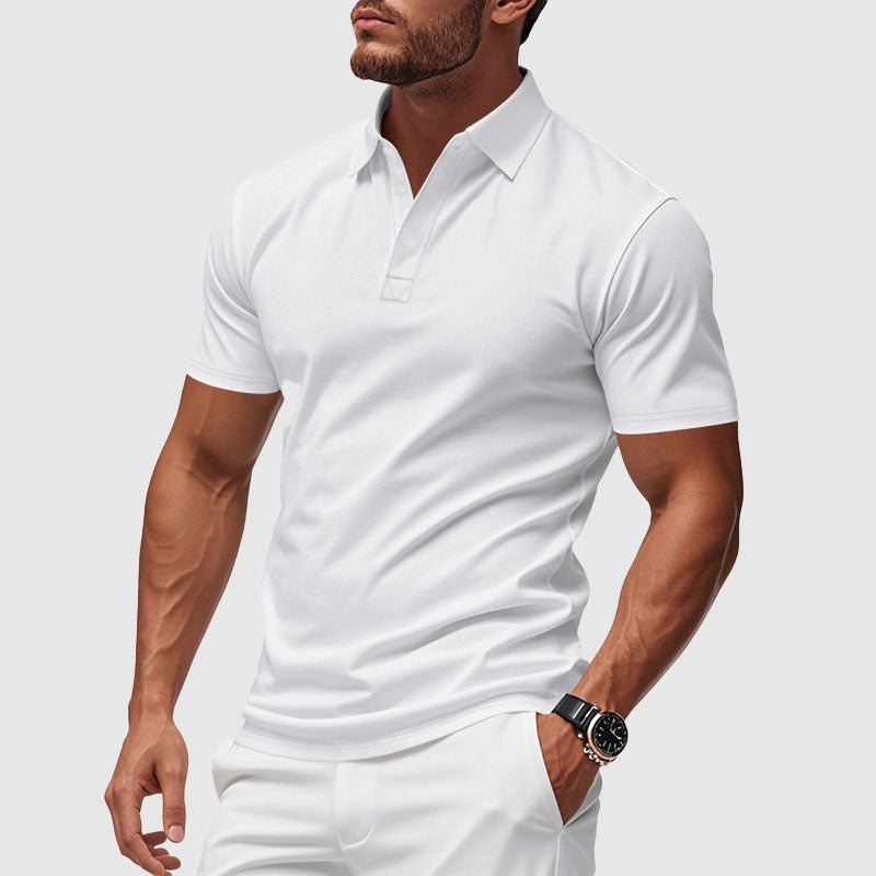 Men's Azure Crest Performance Polo Shirt - Lexians