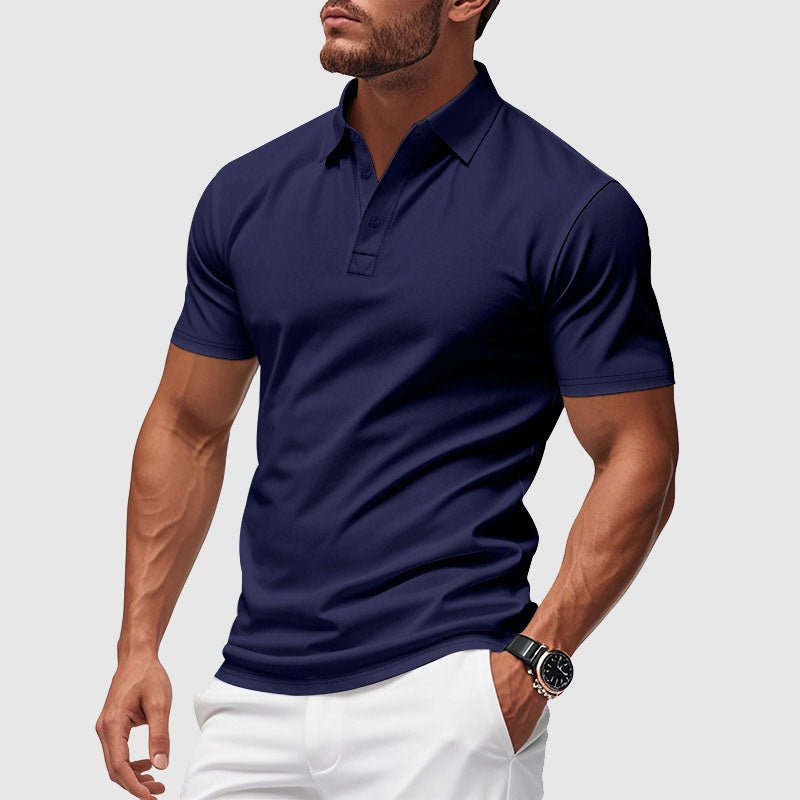 Men's Azure Crest Performance Polo Shirt - Lexians