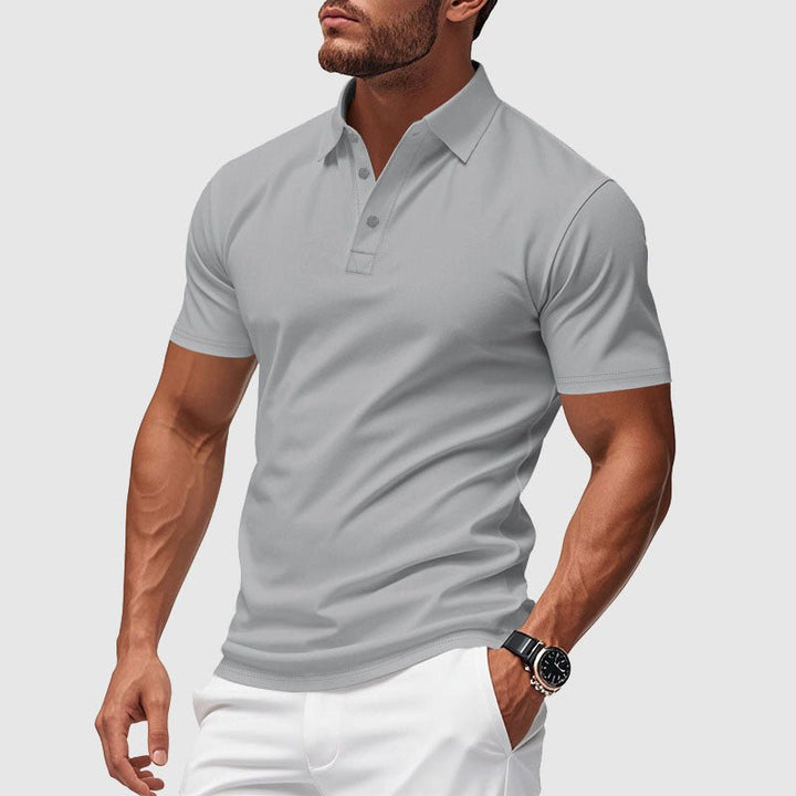 Men's Azure Crest Performance Polo Shirt - Lexians