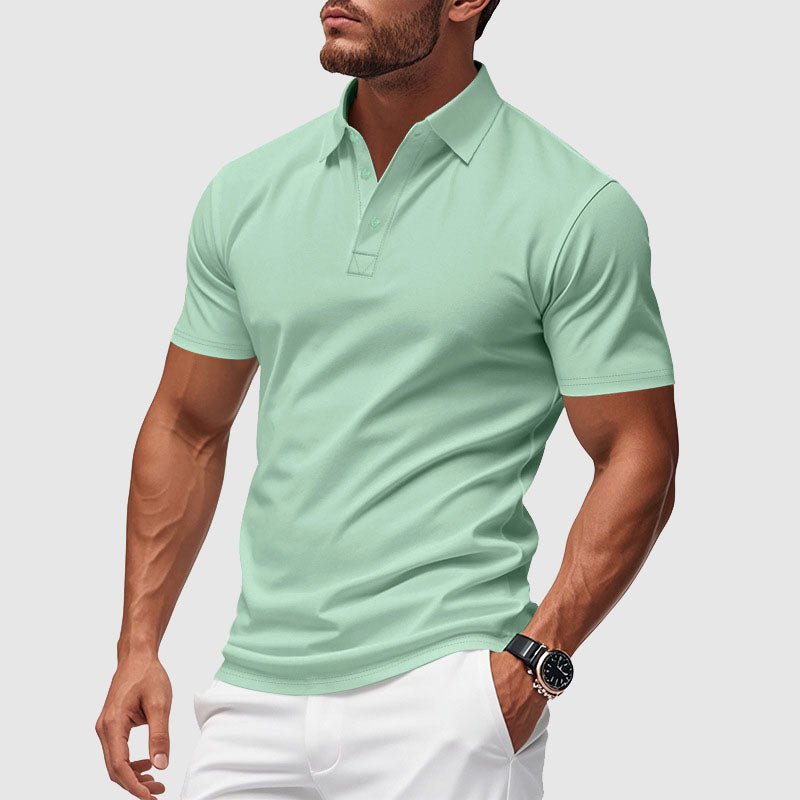 Men's Azure Crest Performance Polo Shirt - Lexians
