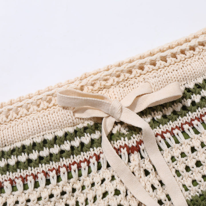 Men's Braided Cotton Beach Shorts with Elastic Waistband - Lexians