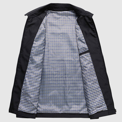 Men’s Business Spring Jacket with Turn - Down Collar - Lexians