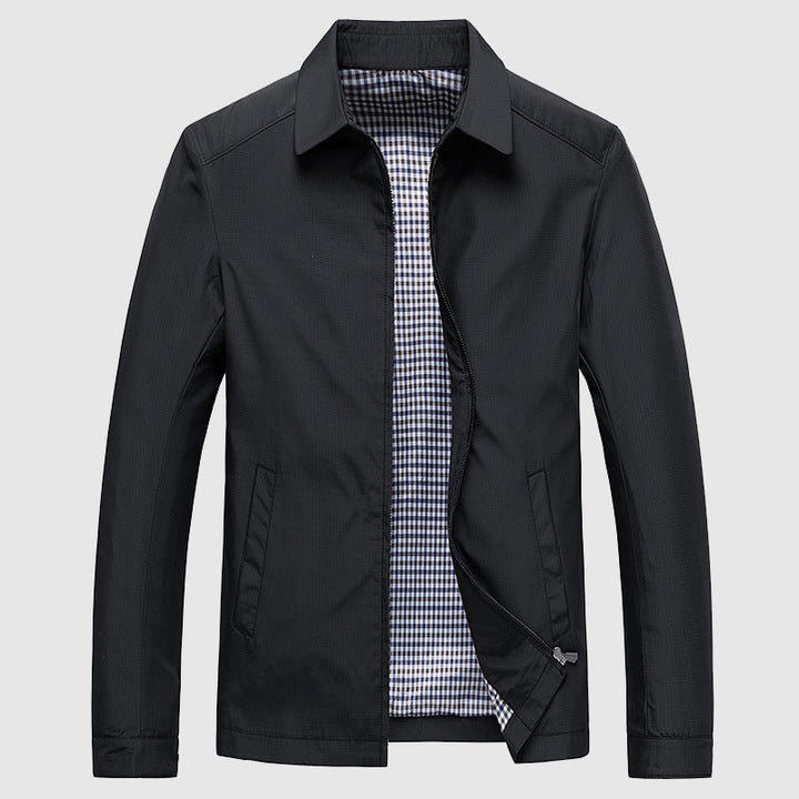 Men’s Business Spring Jacket with Turn - Down Collar - Lexians