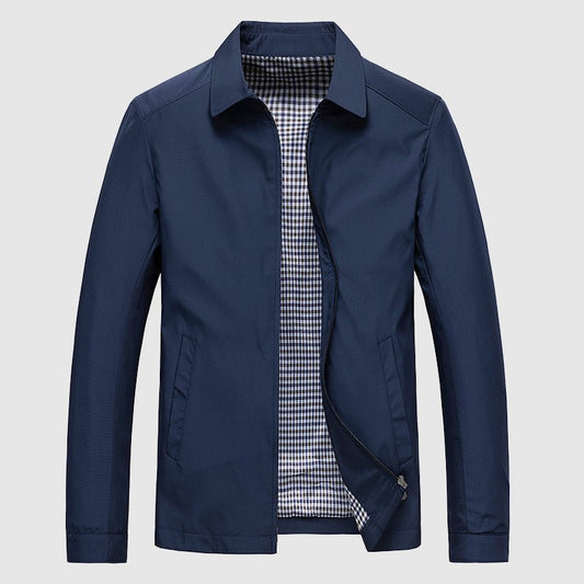 Men’s Business Spring Jacket with Turn - Down Collar - Lexians