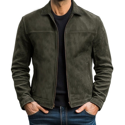 Men's Classic Fashion Leather Zipper Jacket - Lexians