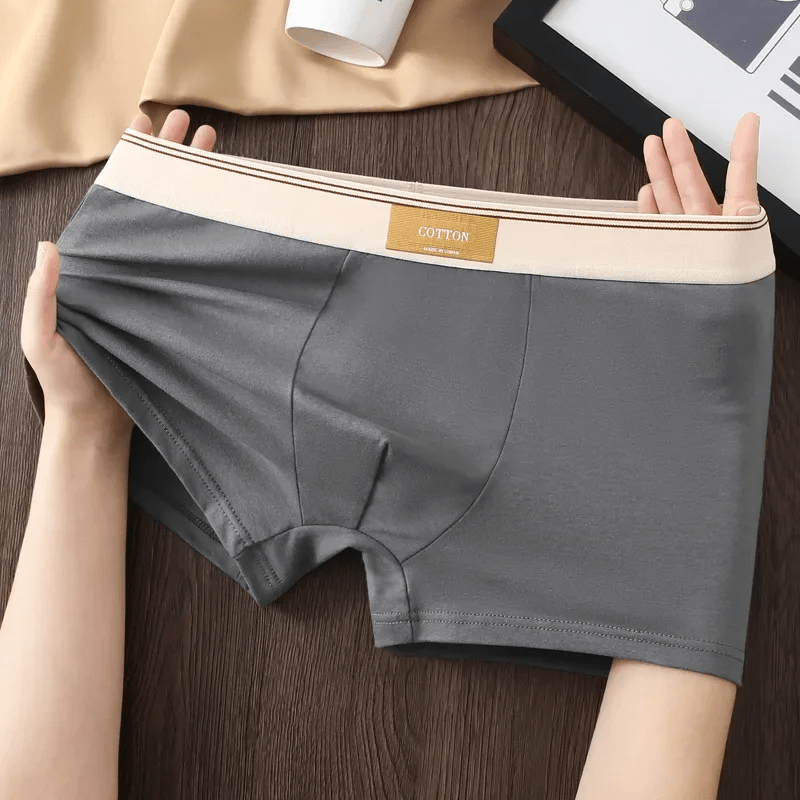 Men's Cotton Boxer Brief Set - Sweat - Wicking & No - Roll Comfort - Lexians