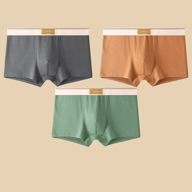 Men's Cotton Boxer Brief Set - Sweat - Wicking & No - Roll Comfort - Lexians