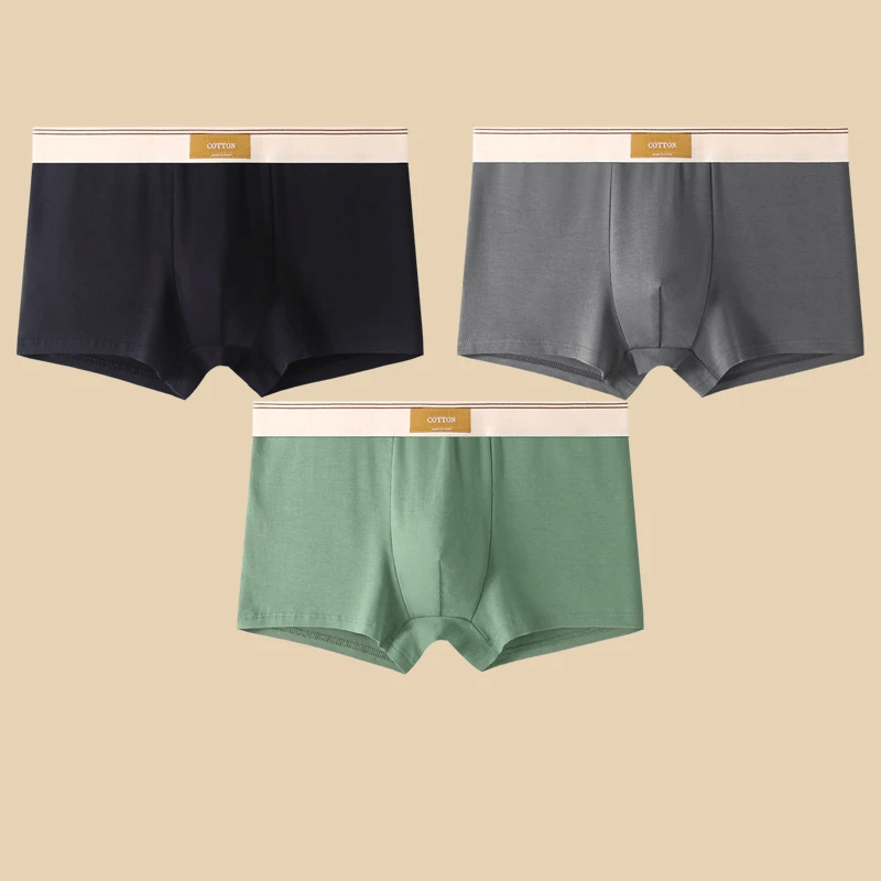 Men's Cotton Boxer Brief Set - Sweat - Wicking & No - Roll Comfort - Lexians