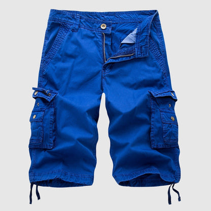 Men's Cotton Cargo Shorts - Multi - pocket, Outdoor Explorer - Lexians