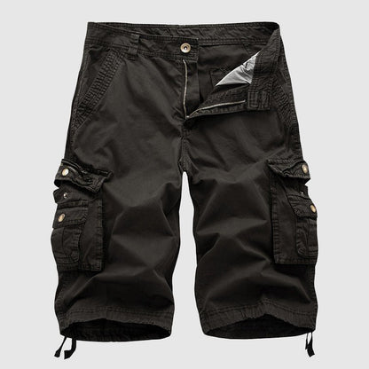 Men's Cotton Cargo Shorts - Multi - pocket, Outdoor Explorer - Lexians