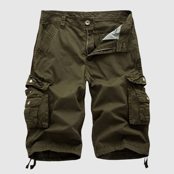 Men's Cotton Cargo Shorts - Multi - pocket, Outdoor Explorer - Lexians