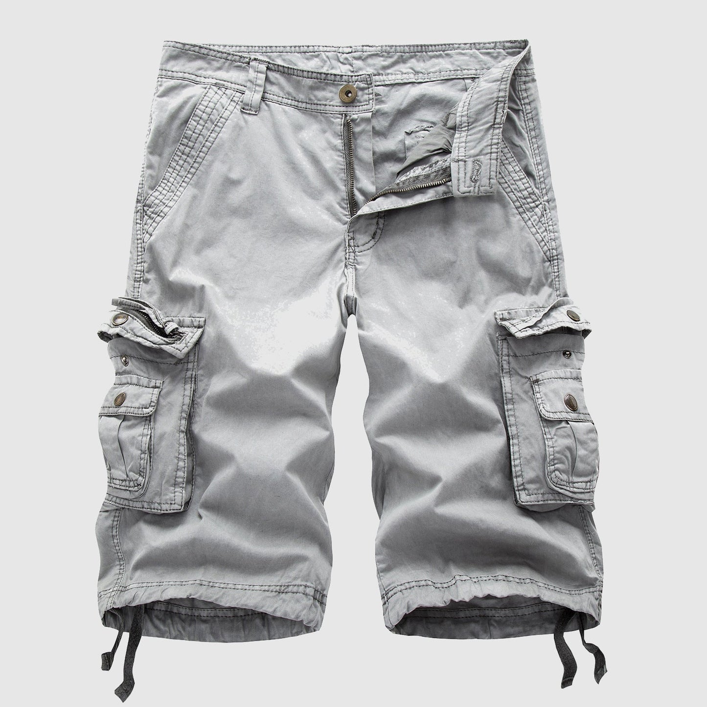 Men's Cotton Cargo Shorts - Multi - pocket, Outdoor Explorer - Lexians