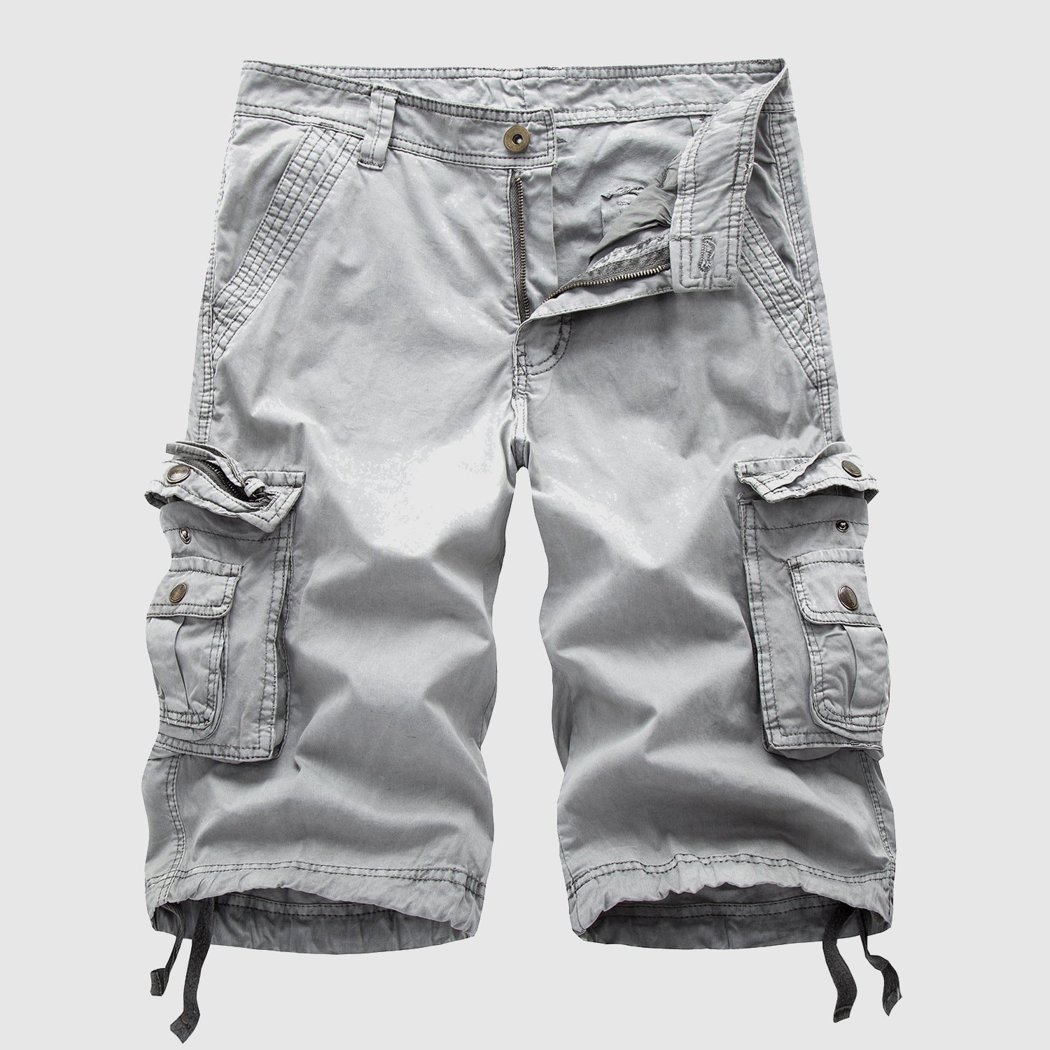 Men's Cotton Cargo Shorts - Multi - pocket, Outdoor Explorer - Lexians