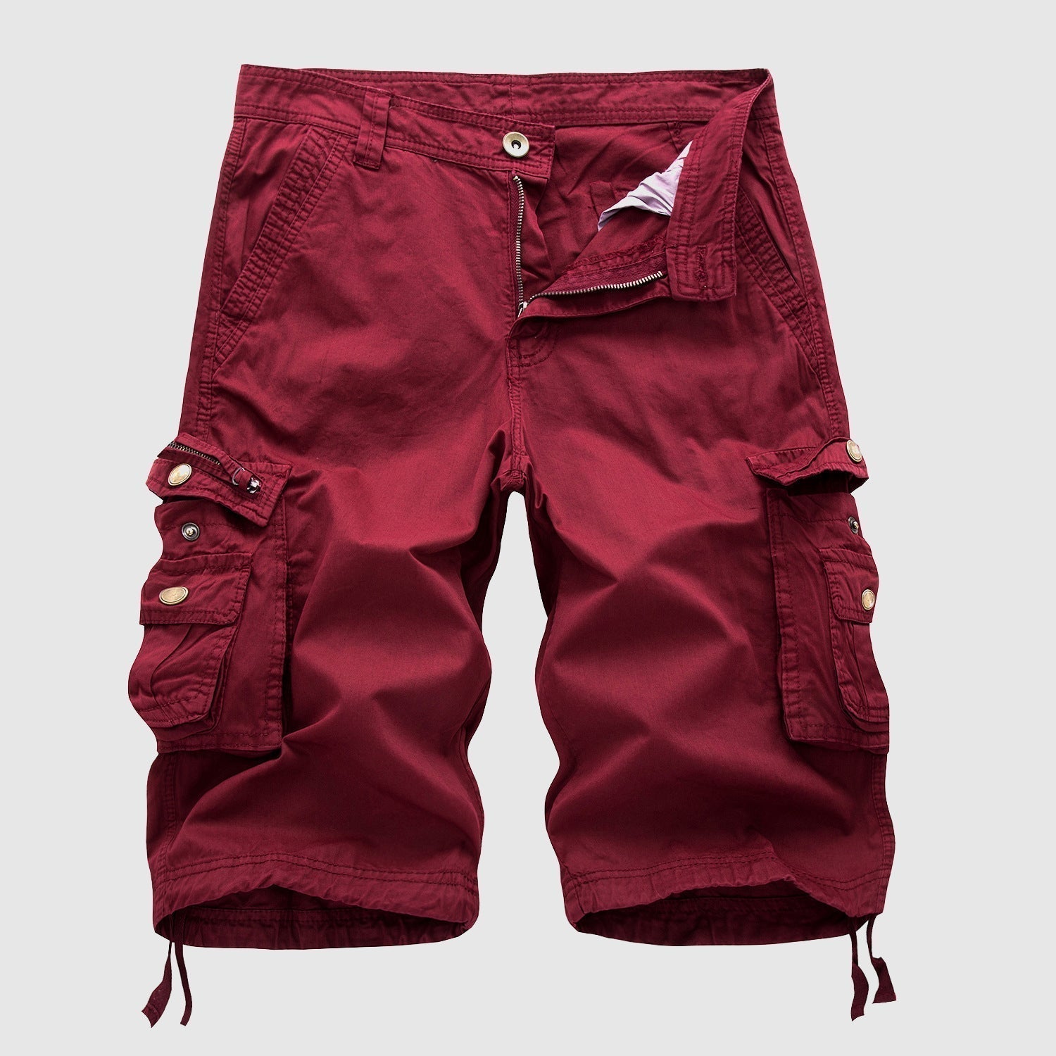 Men's Cotton Cargo Shorts - Multi - pocket, Outdoor Explorer - Lexians
