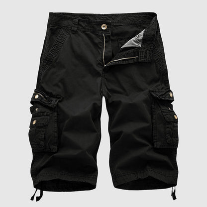 Men's Cotton Cargo Shorts - Multi - pocket, Outdoor Explorer - Lexians