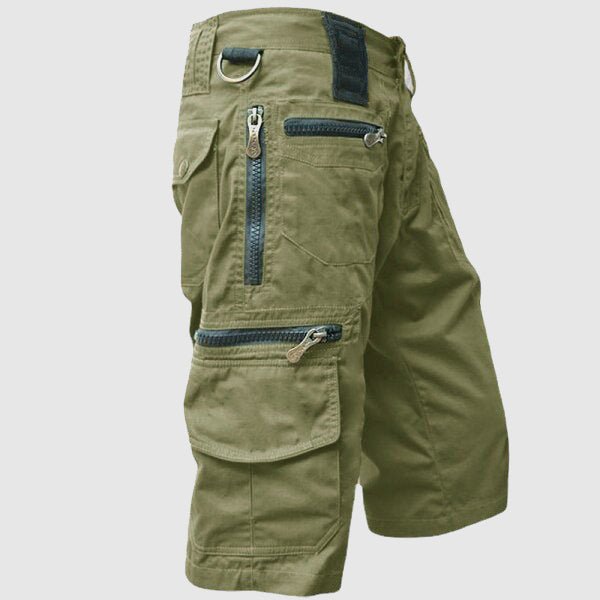 Men's Cotton Multi - Pocket Scout Shorts with Zipper Fly - Lexians
