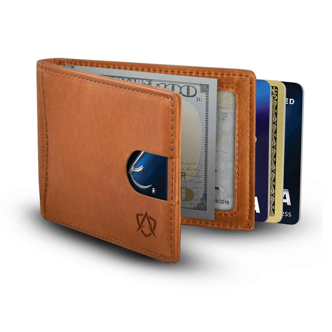 Men's Leather Wallet for Quick Card Access and RFID Safety - Lexians