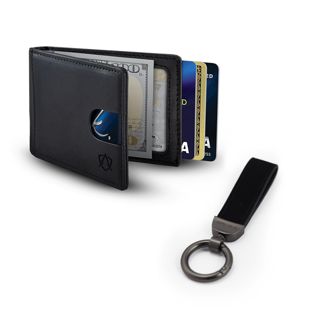 Men's Leather Wallet for Quick Card Access and RFID Safety - Lexians