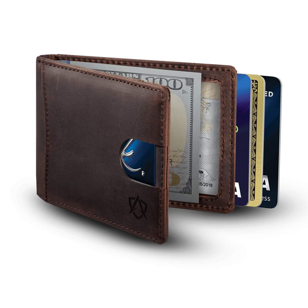 Men's Leather Wallet for Quick Card Access and RFID Safety - Lexians