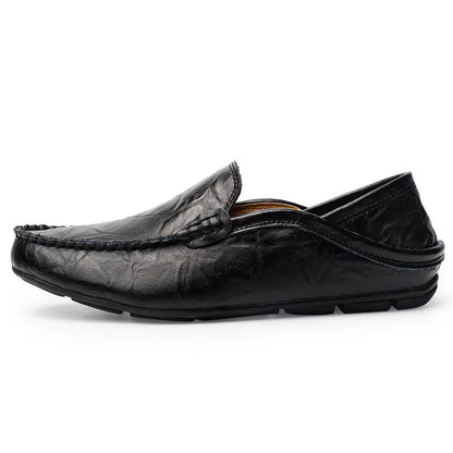 Men's Luxury Italian Leather Moccasins - Slip - On Shoes - Lexians