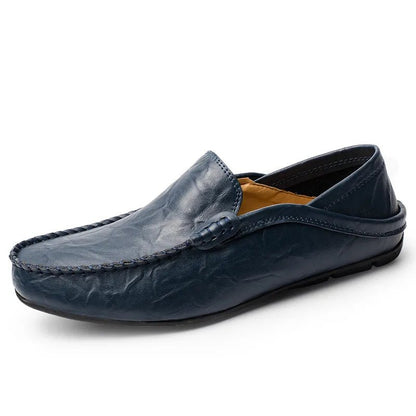 Men's Luxury Italian Leather Moccasins - Slip - On Shoes - Lexians