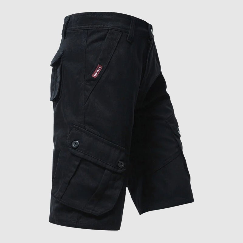Men's Military - Style Cotton Cargo Shorts with Utility Pockets - Lexians