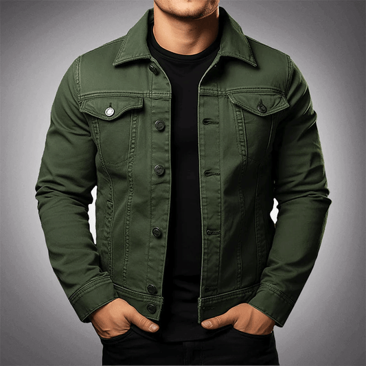 Men's Premium Denim Jacket with Multi Pockets - Lexians