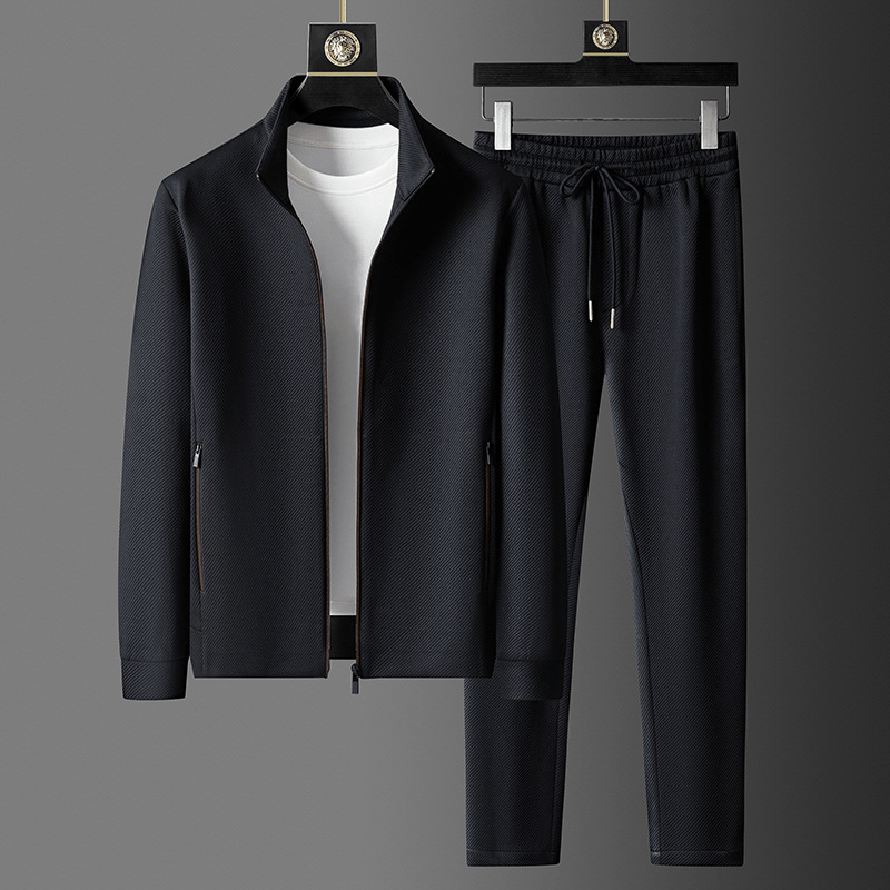 Men's Premium Lycra Tracksuit Set with Tapered Fit - Lexians