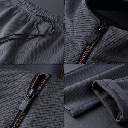 Men's Premium Lycra Tracksuit Set with Tapered Fit - Lexians