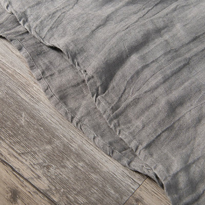 Men's Short Sleeve Cotton Linen Half Button Shirt - Lexians